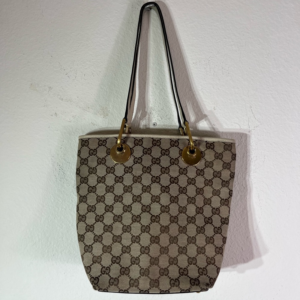 Gucci Small Gg Canvas Eclipse Tote - image 2